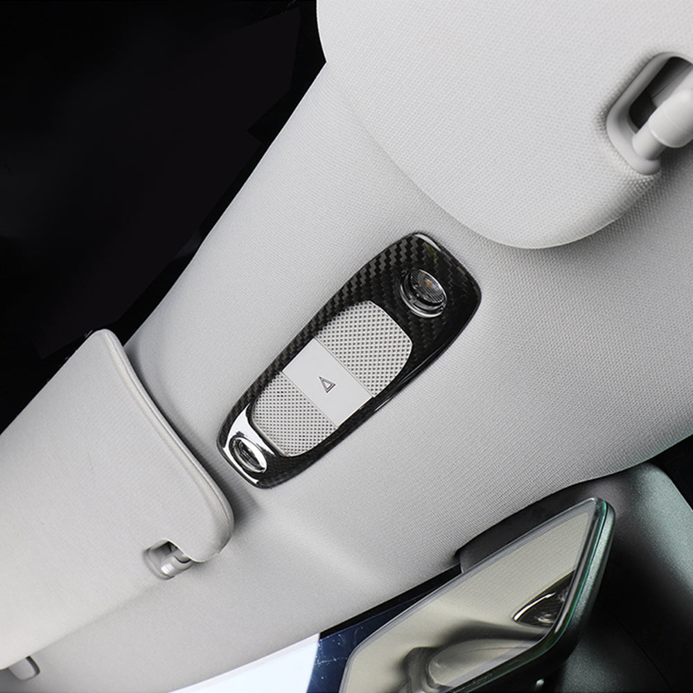 Tesla Model Y 3 Carbon Fiber Interior Accessories Reading Light Cover Trim