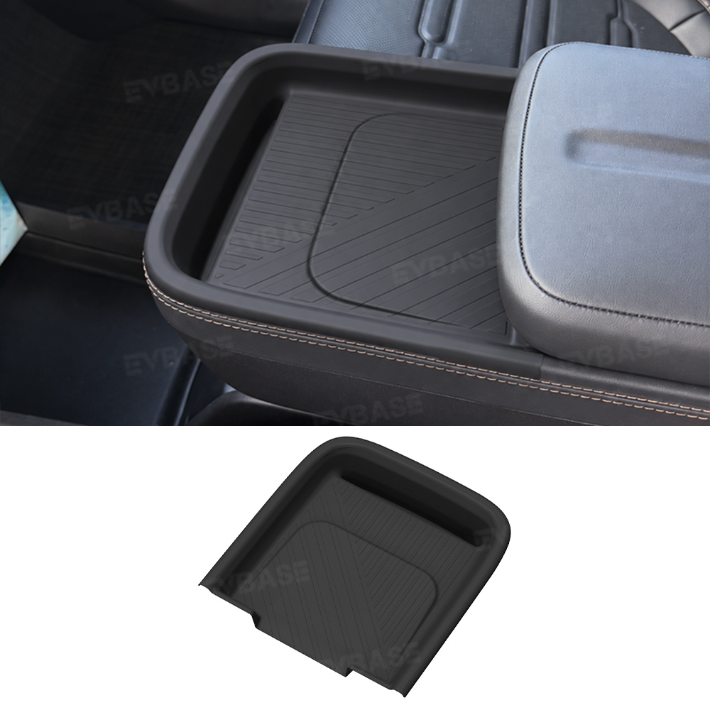 Center Console Wireless Charging Pad Liner for Rivian R2 Silicone Non-Slip Waterproof Protective Mat Phone Charging Area Liner