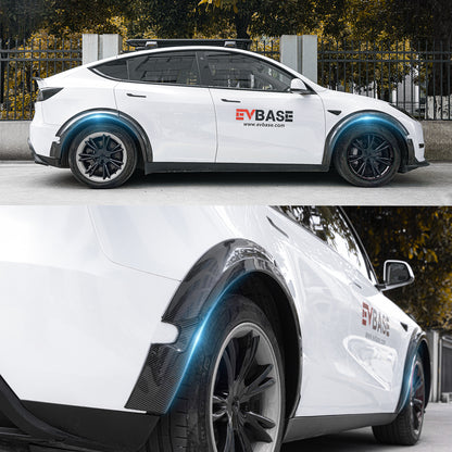 Model Y Fender Flares Wide Body Wheel Arches Extensions Edge Trim Protector With Radar Cutout for Tesla