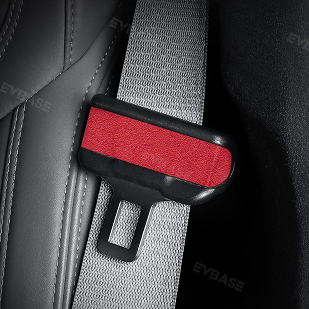 Tesla Model 3 Highland Real Alcantara Seat Belt Fascia Cover Tesla Interior Accessories