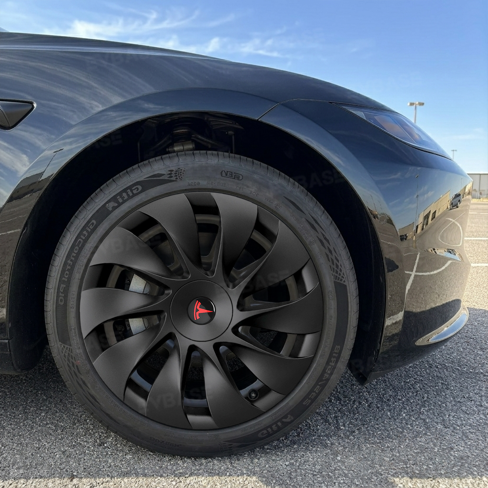 Model 3 Standard Wheel Covers for Tesla 18 Inch Prismata Wheels Überturbine Style Hubcaps