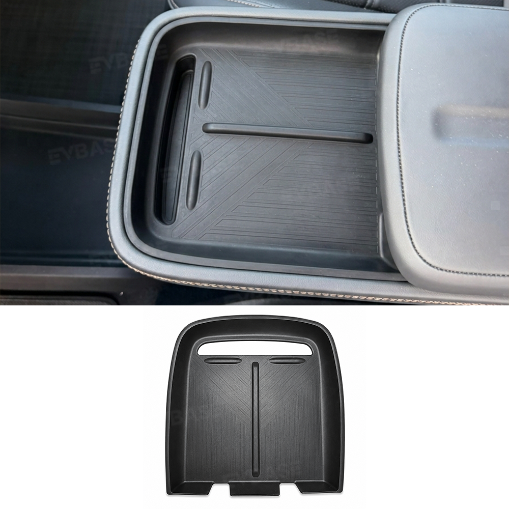 Center Console Wireless Charging Pad Liner for Rivian R2 Silicone Non-Slip Waterproof Protective Mat Phone Charging Area Liner