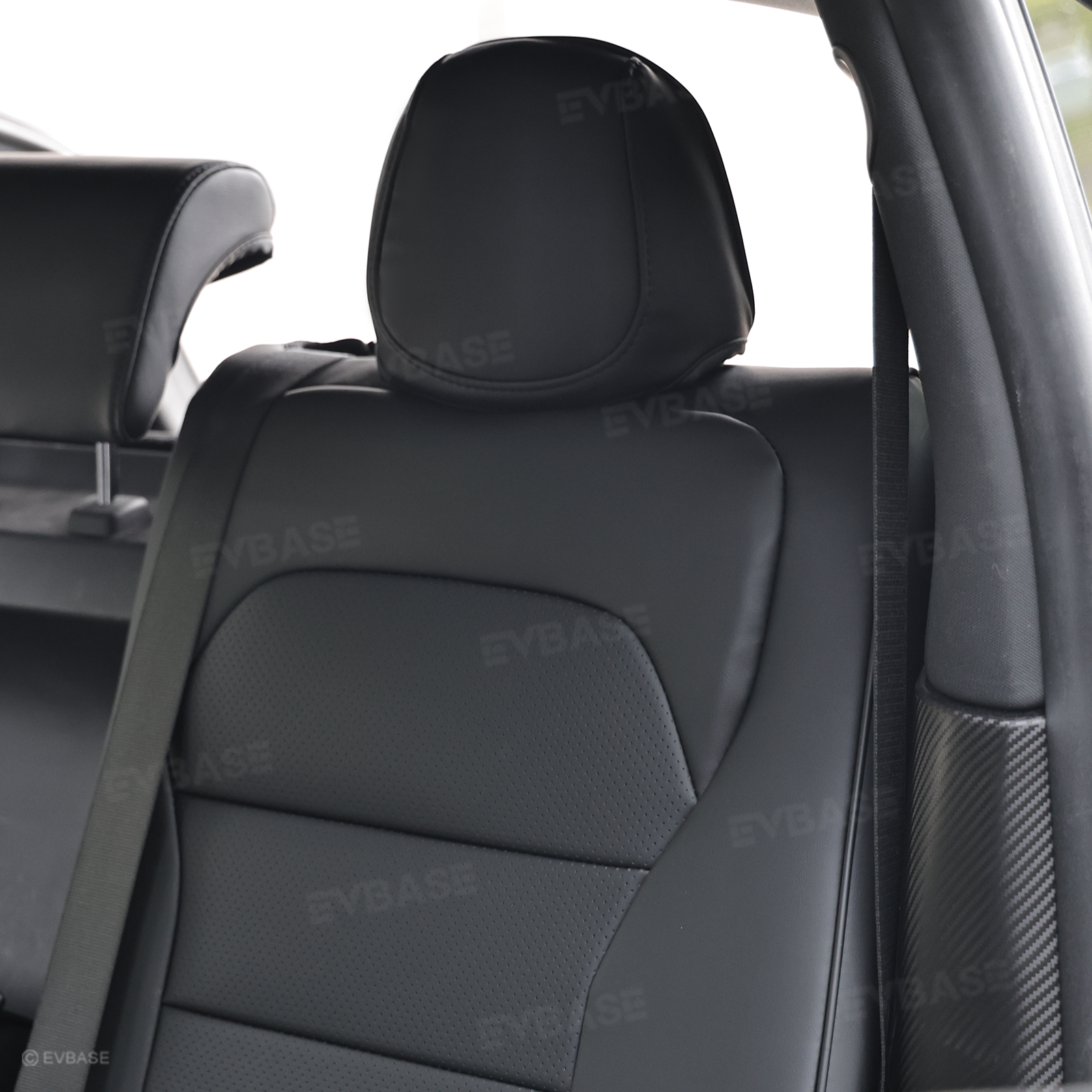 Tesla Seat Cover Model Y Juniper NAPPA Leather Full Coverage Seat Protector with Launch Logo