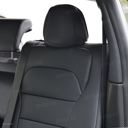 Tesla Seat Cover Model Y Juniper NAPPA Leather Full Coverage Seat Protector with Launch Logo