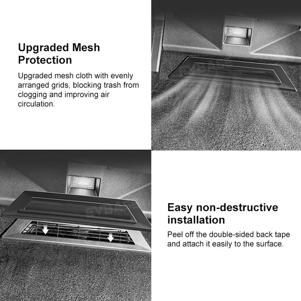 Tesla Cybertruck Backseat Air Vent Cover Rear Seat Filter Intake Air C