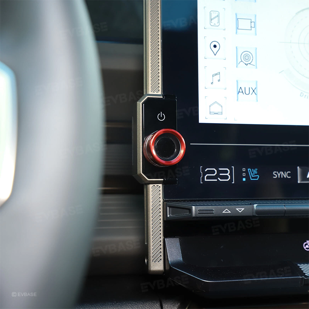 Hummer EV Center Console Volume Knob Ring Cover Aluminum Multimedia Tune Knob Trim Cover