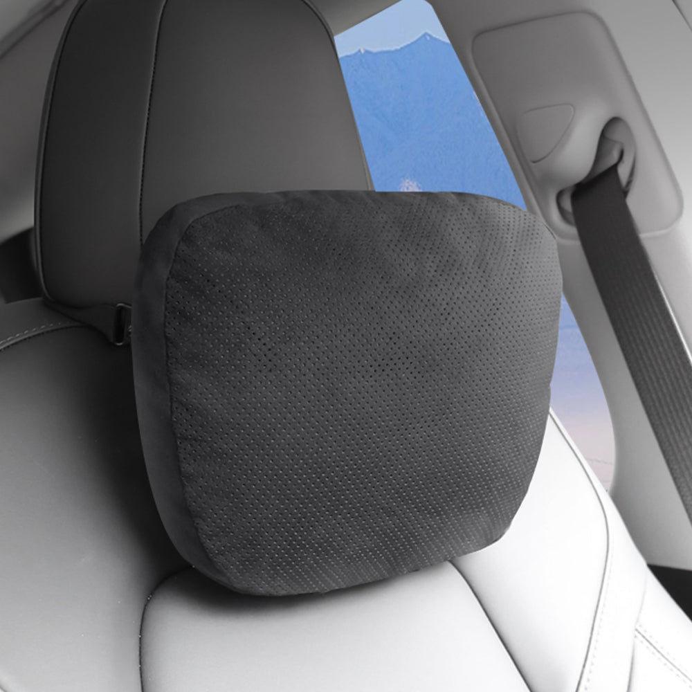 Tesla Headrest Pillow Model 3 Y Headrest Waist Support Pillow With Sue -  EVBASE-Premium EV&Tesla Accessories