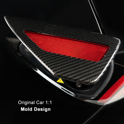EVBASE Model 3 Y X S Charging Port Cover Real Carbon Fiber For Tesla