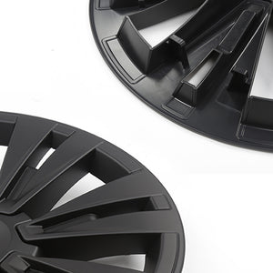 EVBASE Tesla Model Y Turbine Wheel Covers 19 inch Sport Model X Version Wheel Cap 4PCS Matte 2020-2024 Year