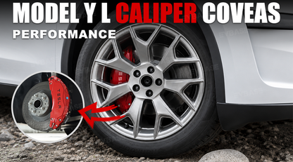 Model Y L Brake Caliper Covers Set Performance Look Brake Caliper Protector Precision Bolt-On