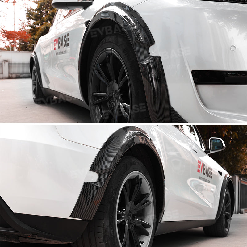 Model Y Fender Flares Wide Body Wheel Arches Extensions Edge Trim Protector With Radar Cutout for Tesla
