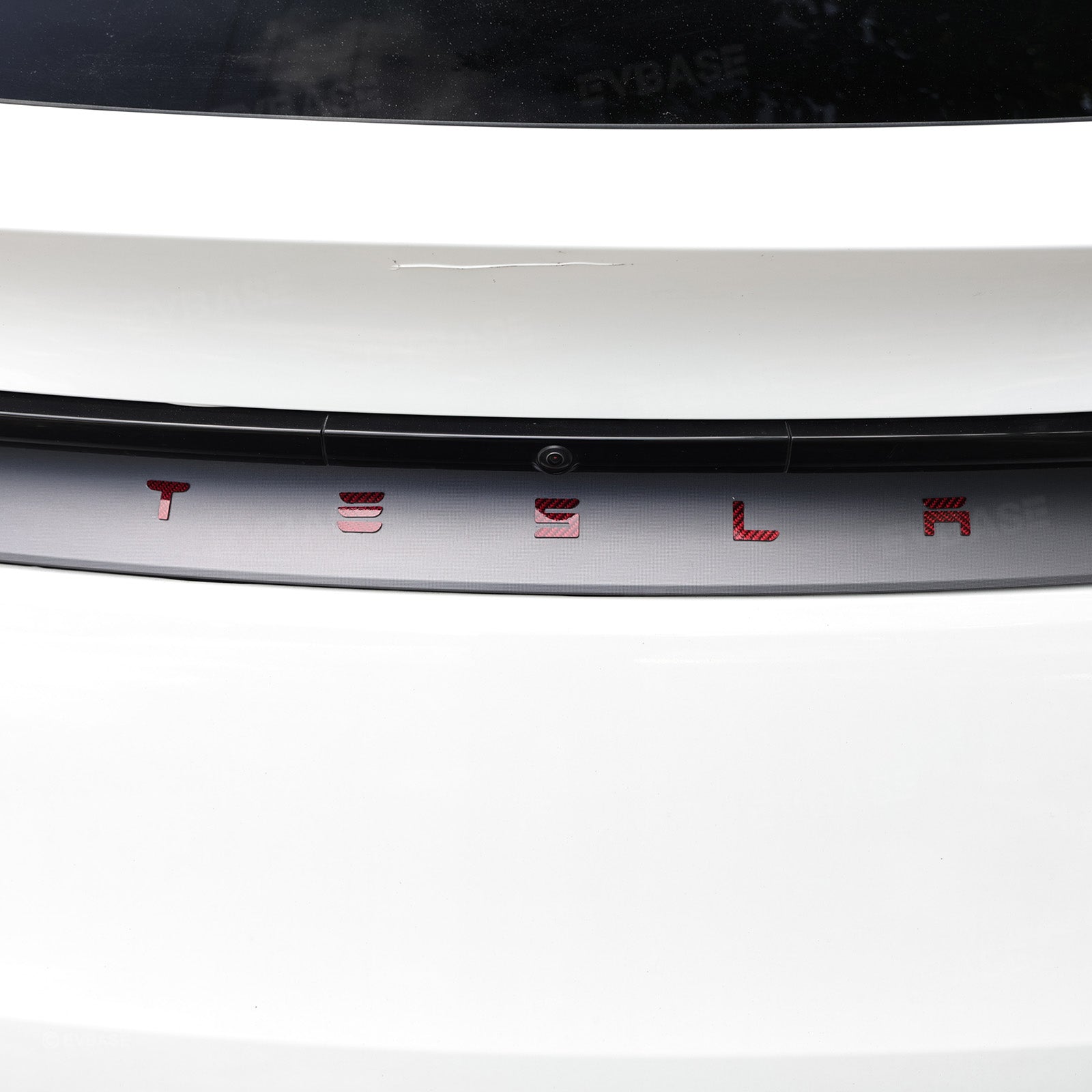 Model Y Juniper/ 3 Highland T-E-S-L-A Lettering Tailgate Emblem Decal Real Carbon Fiber Logo