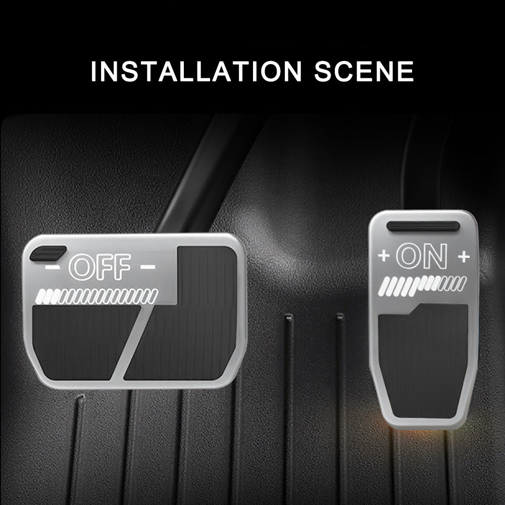 New Brake Pedal Covers Model 3 Y Non-Slip Performance Foot Silver Pedal Covers for Tesla