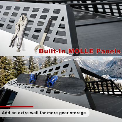 Cybertruck Roof Platform Cargo Rack System 2.0 With Molle Panel for Tesla Cybertruck Exterior Accessories EVBASE