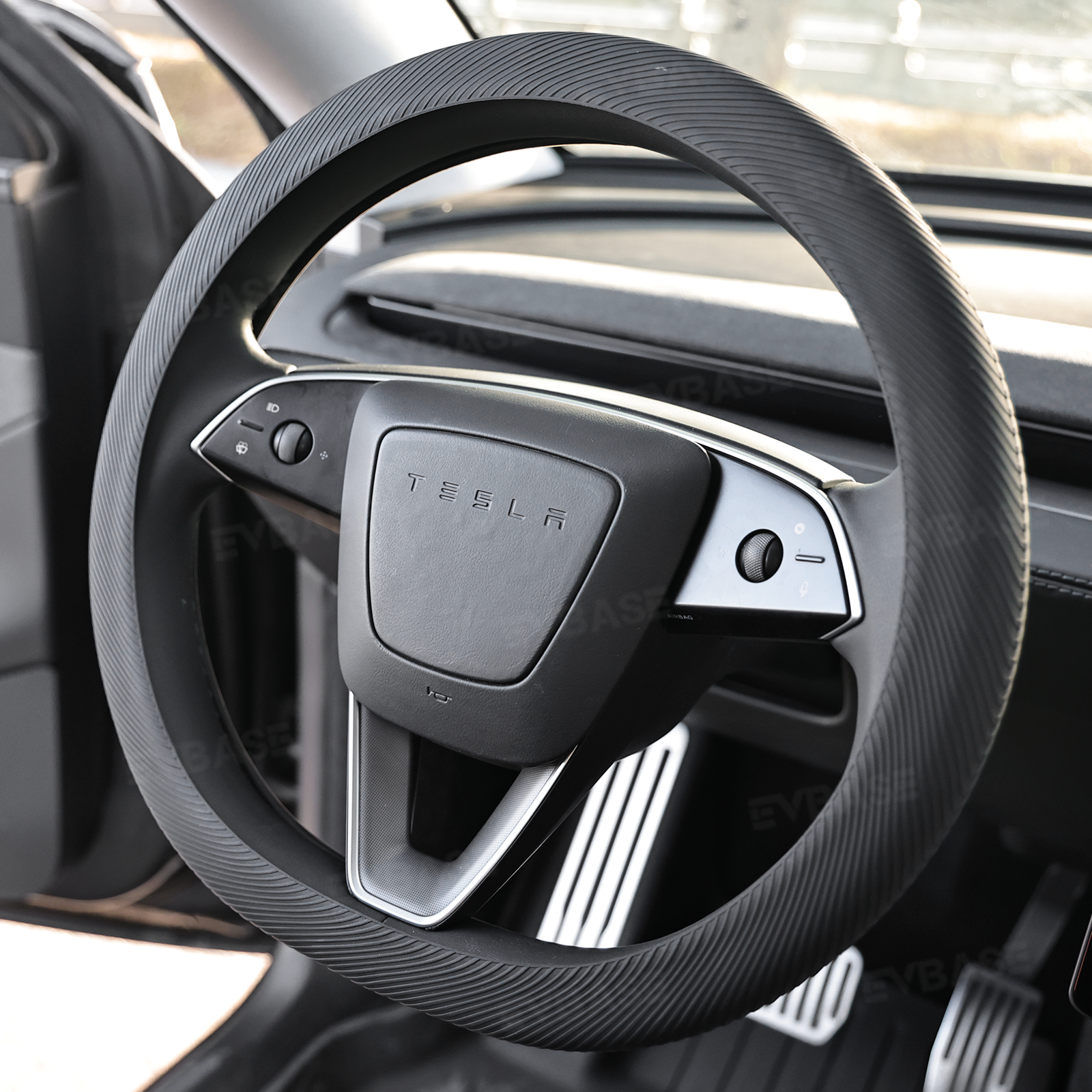 Model Y Juniper /3 Highland Silicone Steering Wheel Cover Anti-Slip Steering Wheel Protector Overlay