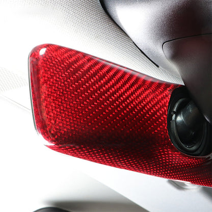 Interior Rearview Mirror Cover Model 3 Y Real Carbon Fiber Rearview Mirror Backside Overlay for Tesla