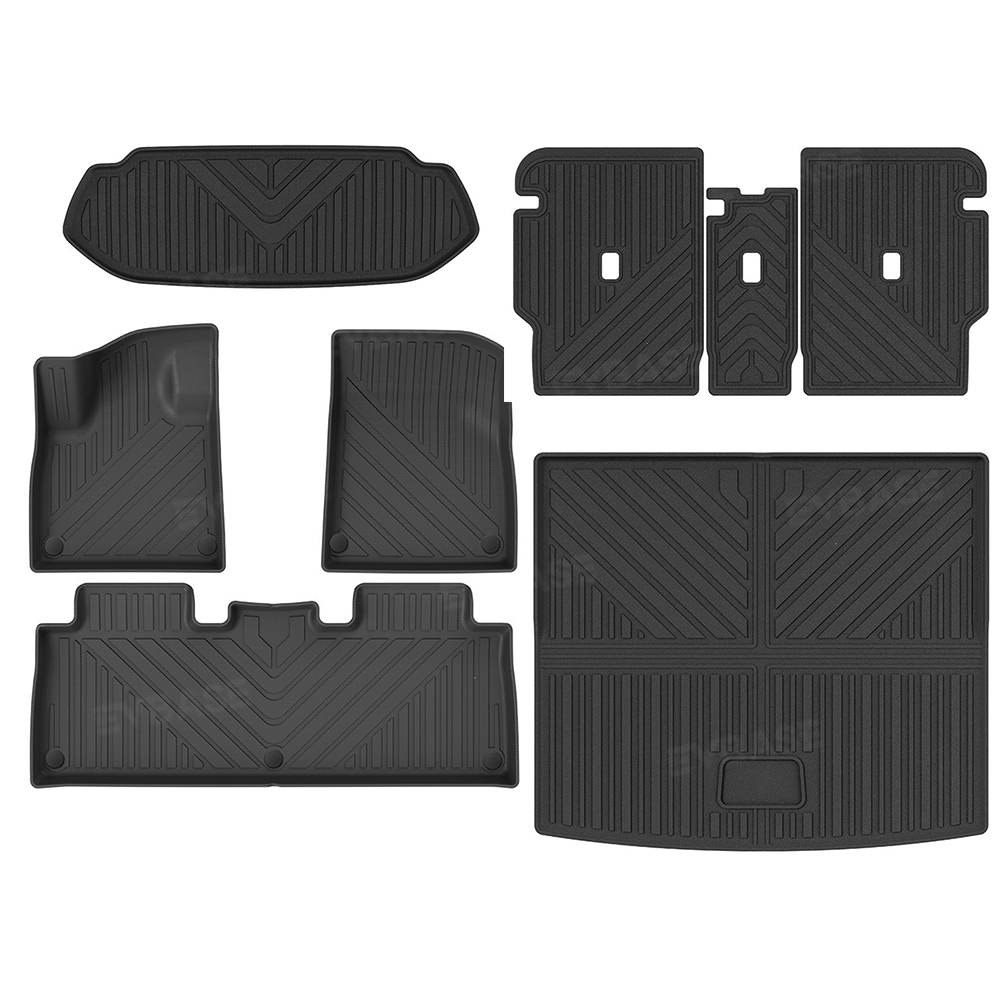 All Weather Floor Liners & Cargo Liners Frunk Mat &Trunk Mat &Rear Seat Back Protector Set for Rivian R2 Waterproof Non-Slip Protection Covers
