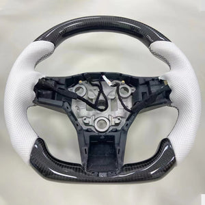 EVBASE Personalizado Volante de Fibra de Carbono Modelo 3 y Tesla Accesorios