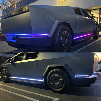 Cybertruck Profile LED Light Kit RGB Chasing Ambient Lighting Exterior Rock Lights with Smart APP Control