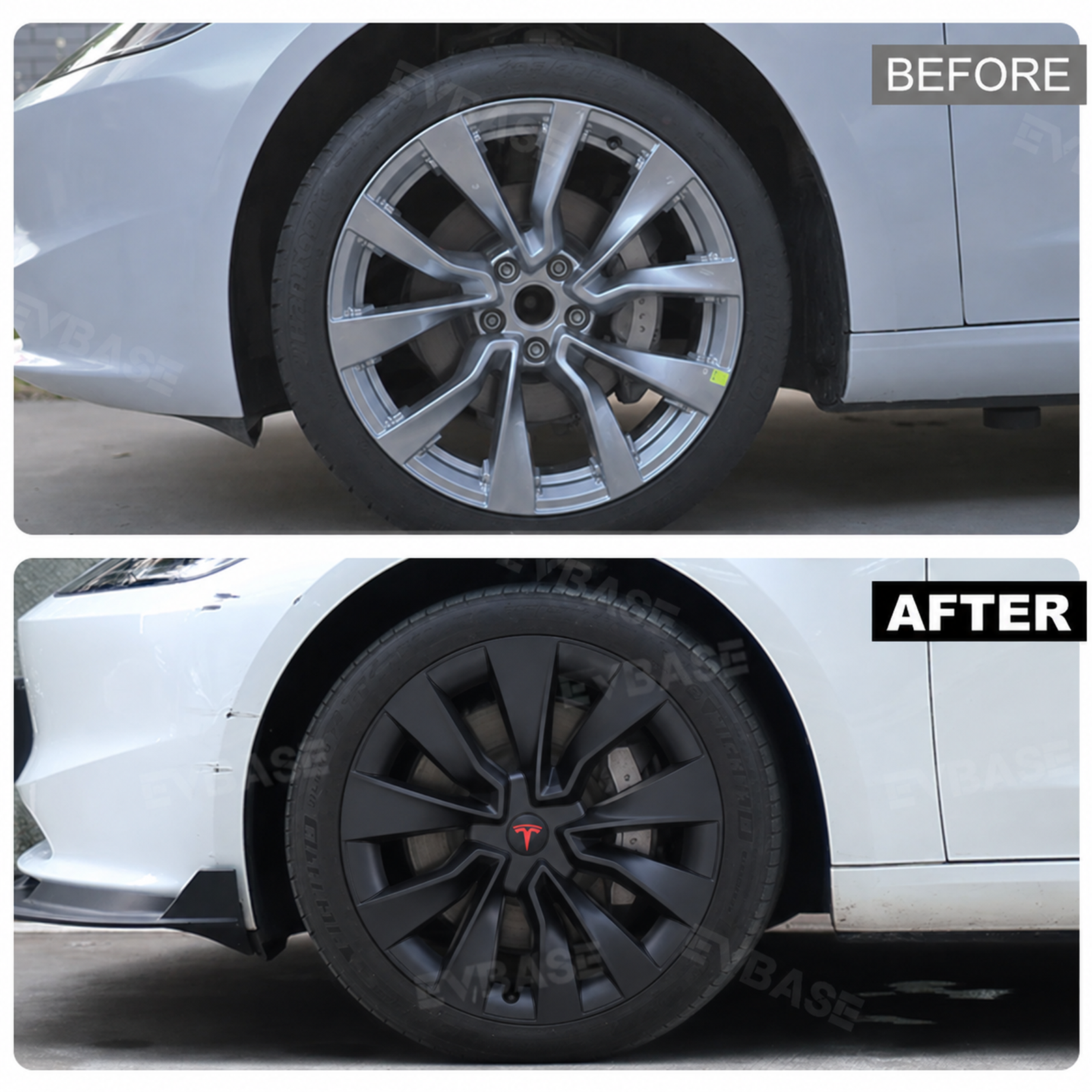Tesla Model 3 Highland 19-Inch Wheel Covers For Nova Wheels Hub Caps Wheel Rim Protector EVBASE