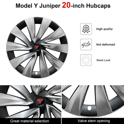 Wheel Covers for Tesla Model Y Juniper 20 Inch Helix 2.0 Wheels Hubcaps