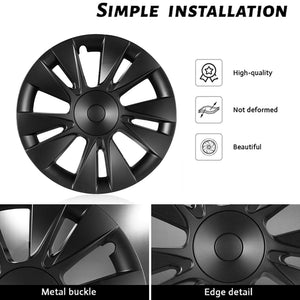 Tesla Model 3 Wheel Caps 18 inch Induction 2017-2023 Model 3 Wheel Covers  Model 3 Accessories New EVBASE