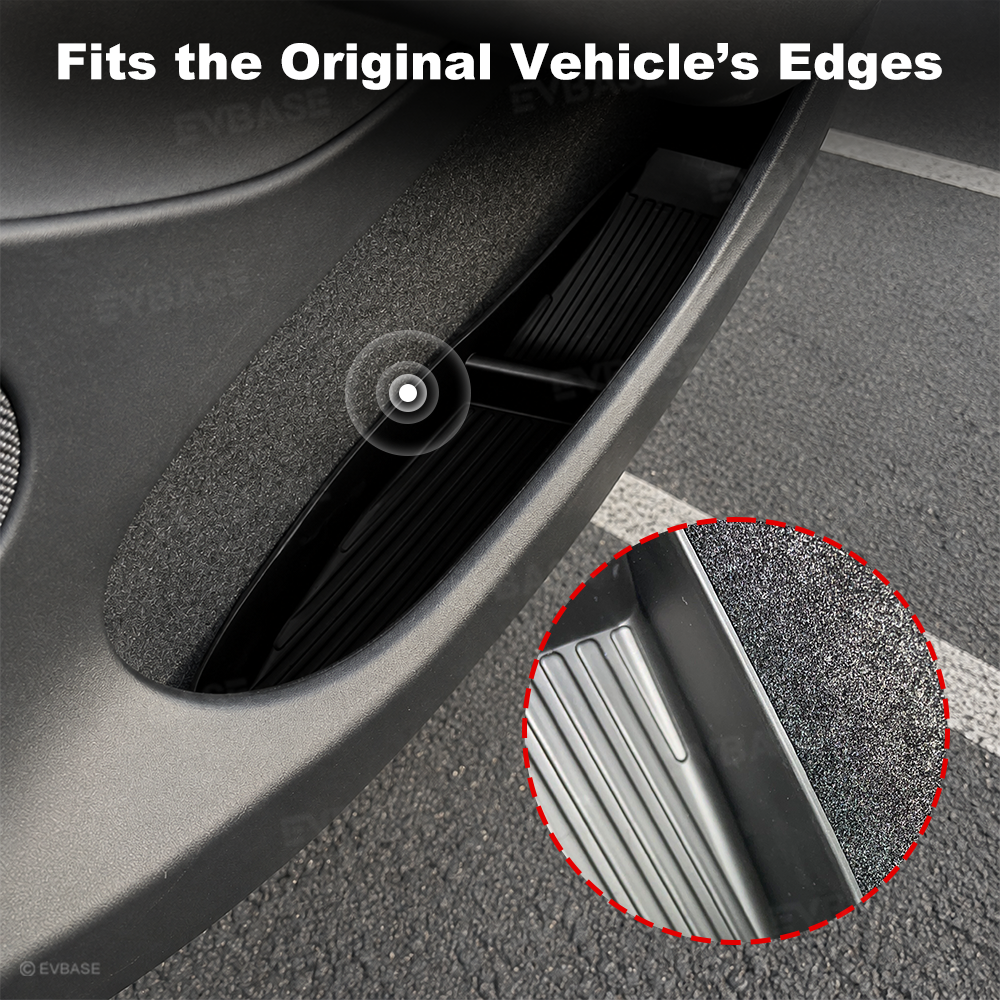 Model Y L Door Side Organizer Tray Front & Rear Door Pocket Liner Inserts