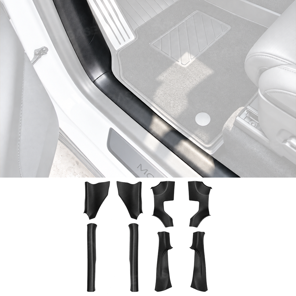 Model Y L Door Sill Protector Front & Rear Anti-Scratch Door Sill Guards TPE Door Entry Protective Covers