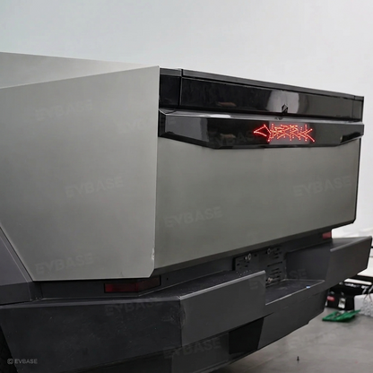 Cybertruck Tailgate Protector 2.0 OEM-Style Anti-Scratch ABS Tailgate Trim Cover with Illuminated LED Logo