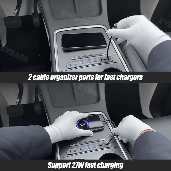 Tesla Model 3 Y USB Hub Physical Buttons Center Console Quick Button C ...