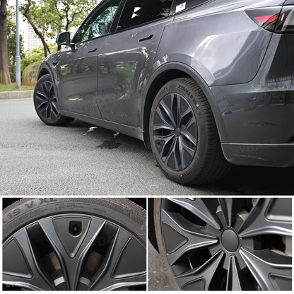 Model Y L Wheel Covers 19" Mecha Wheels Hubcaps Inspired By Model Y Performance