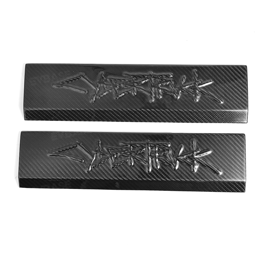Cybertruck Front  Door Sill Protector Real Carbon Fiber Door Sill Cover Trim Plates