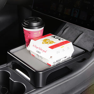 EVbase Tesla Eating Desk Table Center Console Tray For Model 3 Model Y （2018~2023）