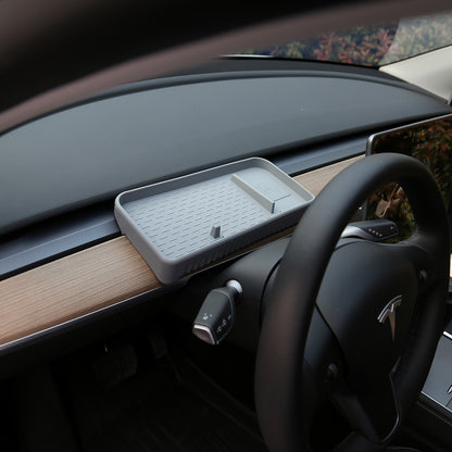 EVBASE Storage Box Under The Screen Dashboard Storage Tray For Tesla Model 3 Y