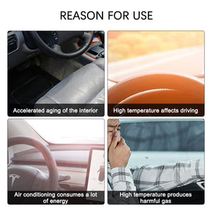 Tesla Windshield Sun Shade Model 3 Y Foldable Front Window Sunshade Umbrella