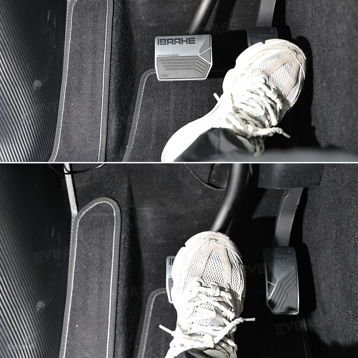 Model Y/ YL/ 3 Aluminum Alloy Brake & Accelerator Pedal Covers Non-Slip Foot Pedals Pads Set