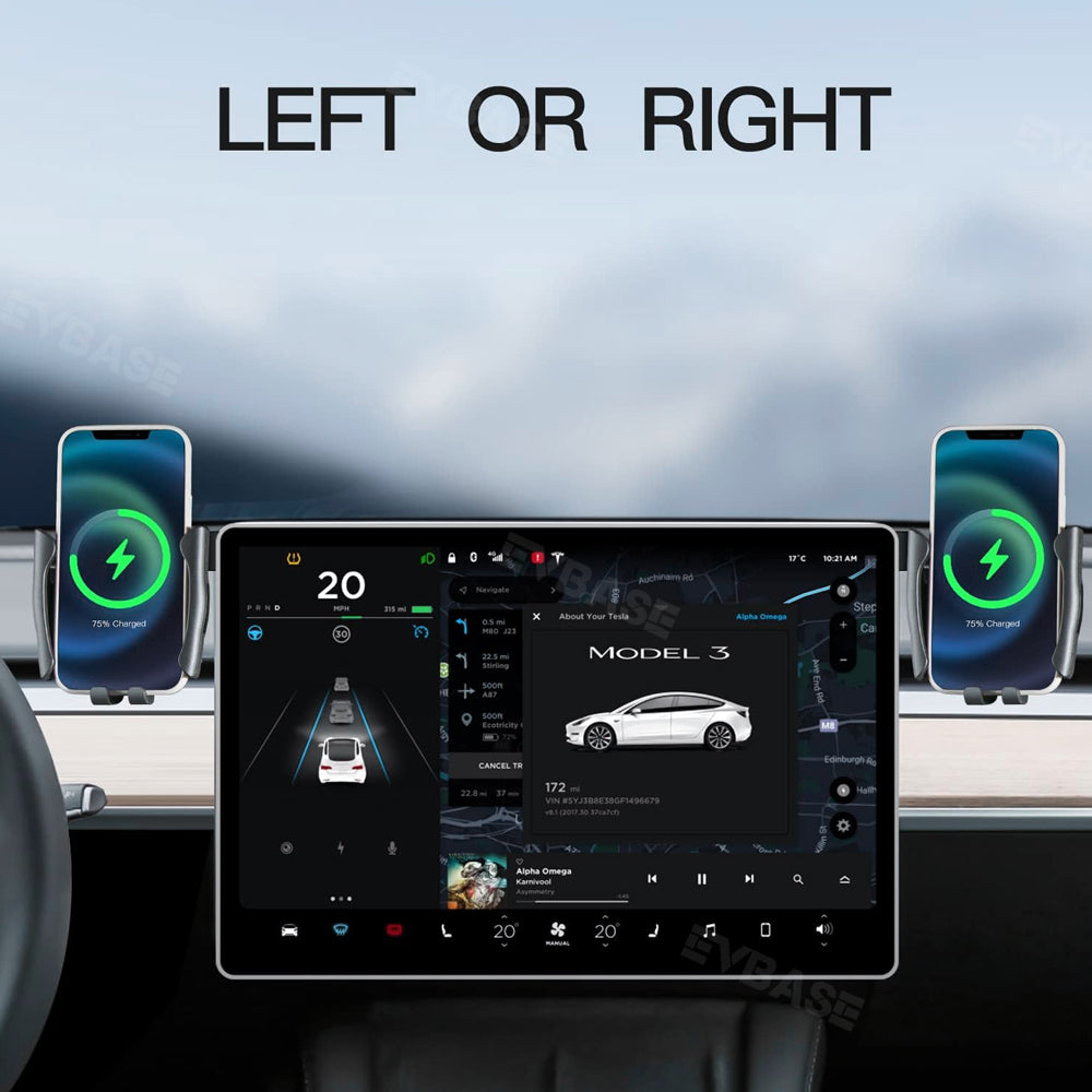 Model 3 Y Monitor Phone Mount Sunglasses Case Fixed Clip Safety Cell Phone Holder for Tesla