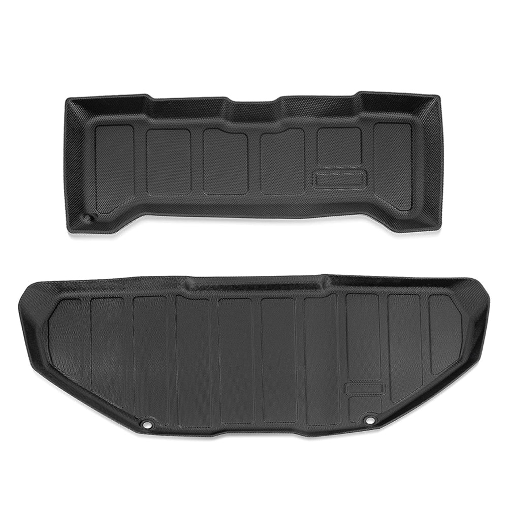 R1T/R1S Front Mat Upper Lower Layer All-Weather TPE Front Storage Mat Cargo Liner for Rivian R1T/R1S