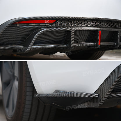 Model 3 Highland Rear Diffuser Bumper Lip ABS Spoiler Splitter Replacement With Brake Light for Tesla