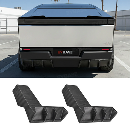 Cybertruck Body Kit Front Bumper Lip &  Fender Flares Cover & Rear Diffuser & Rear Spoiler for Tesla