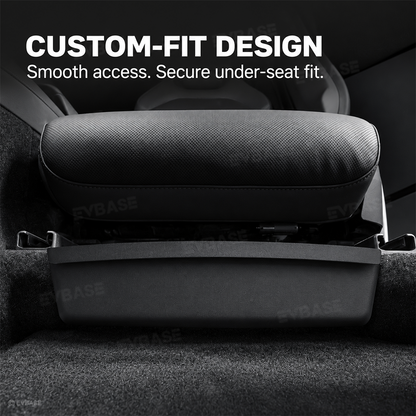 Model Y L Under Front Seat Storage Box Interior Organizer Tray Rear Backseat Trash Can