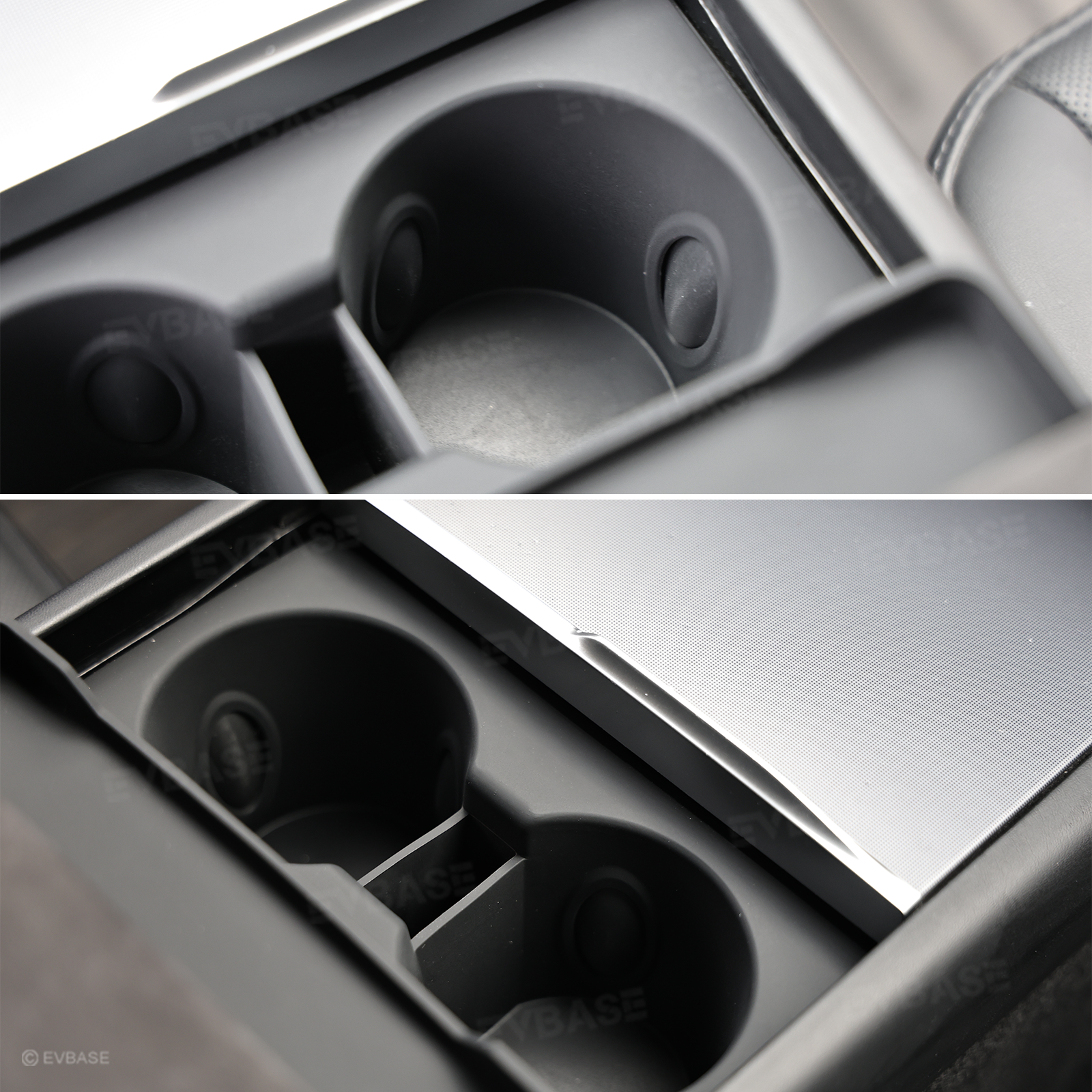 Model Y Juniper/ YL/ 3 Highland Silicone Center Console Cup Holder Insert Armrest Storage Organizer