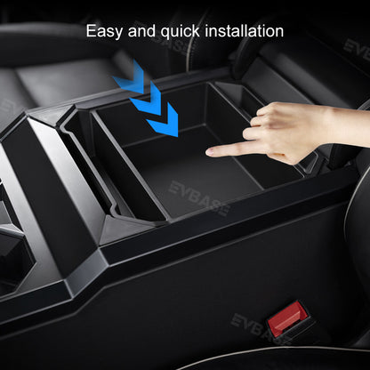 Tesla Cybertruck Armrest Organizer ABS Center Console Storage Box Tray