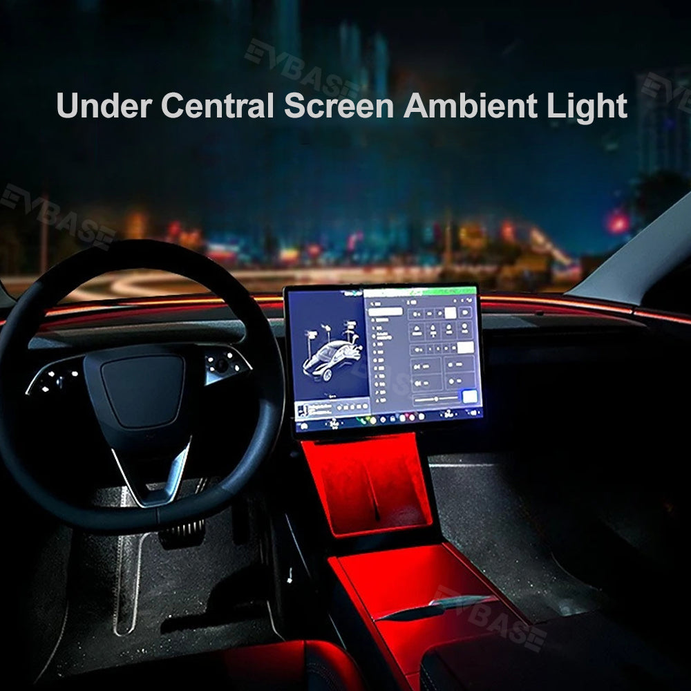 Model Y Juniper Ambient Lighting Kits Center Console Dashboard RGB LED Strip