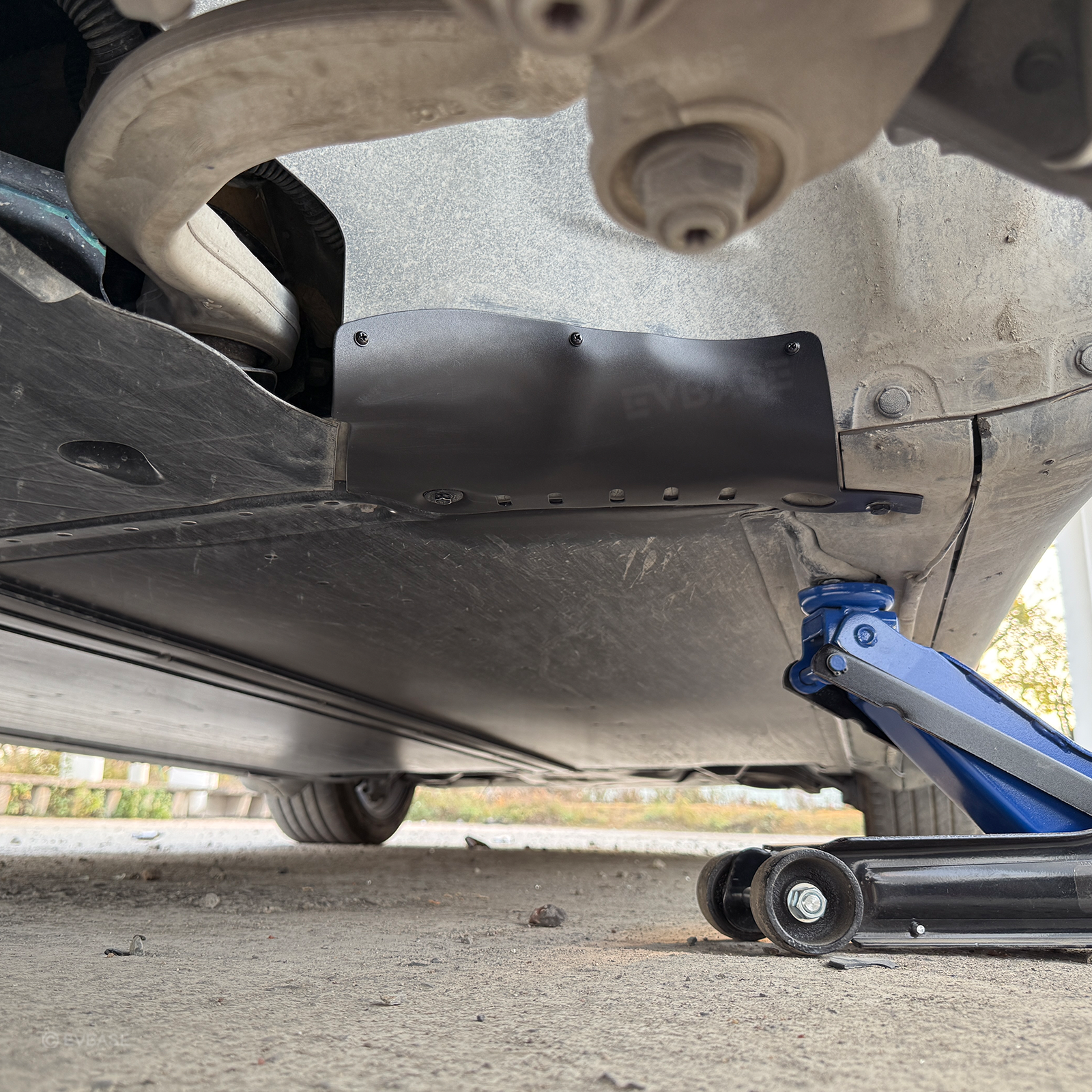 Model 3/Y Coolant Line Skid Plate Protection Guards Lower Chassis Coolant Pipe Protection Cover (Powder Coated)-Carbon Steel