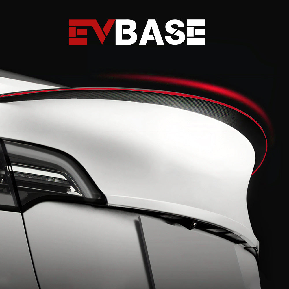 New Red Spoiler Carbon Fiber Model Y/3 Real Carbon Fiber Spoiler for Tesla