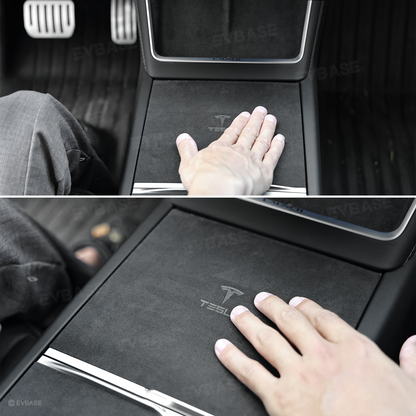 Model Y Juniper Alcantara Interior Trim Cover Kit Dashboard Air Vent Center Console Armrest Protection Overlay