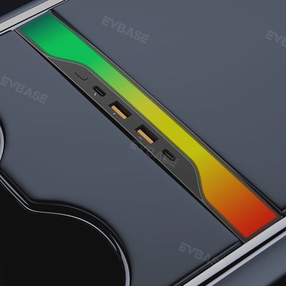 Tesla RGB USB Hub Adapter With Ambient Light Model Y Juniper Center Console Multiport Hub Adapter