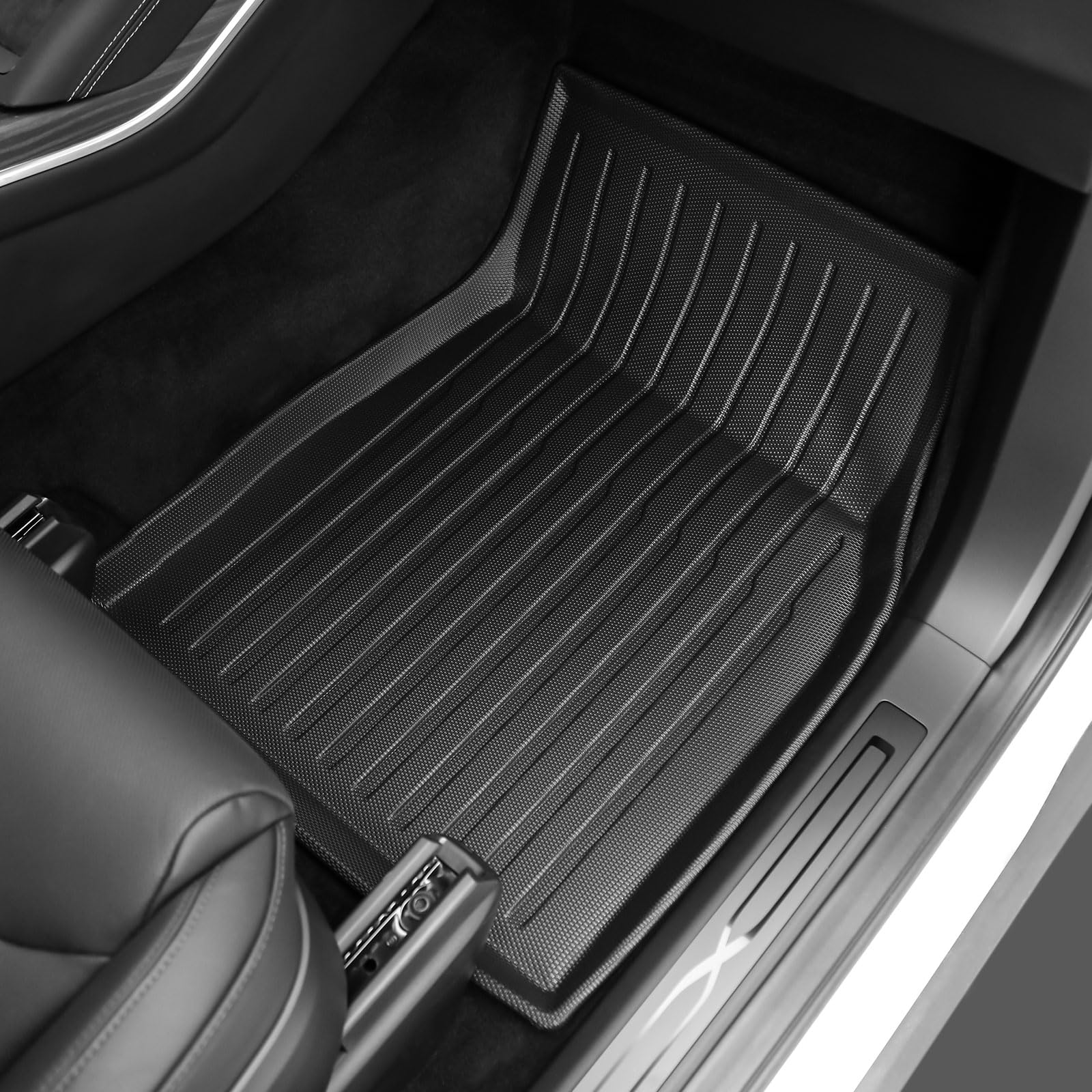 2021-2024 Tesla Model X Floor Mats & Rear Trunk Mat (6 Seater)