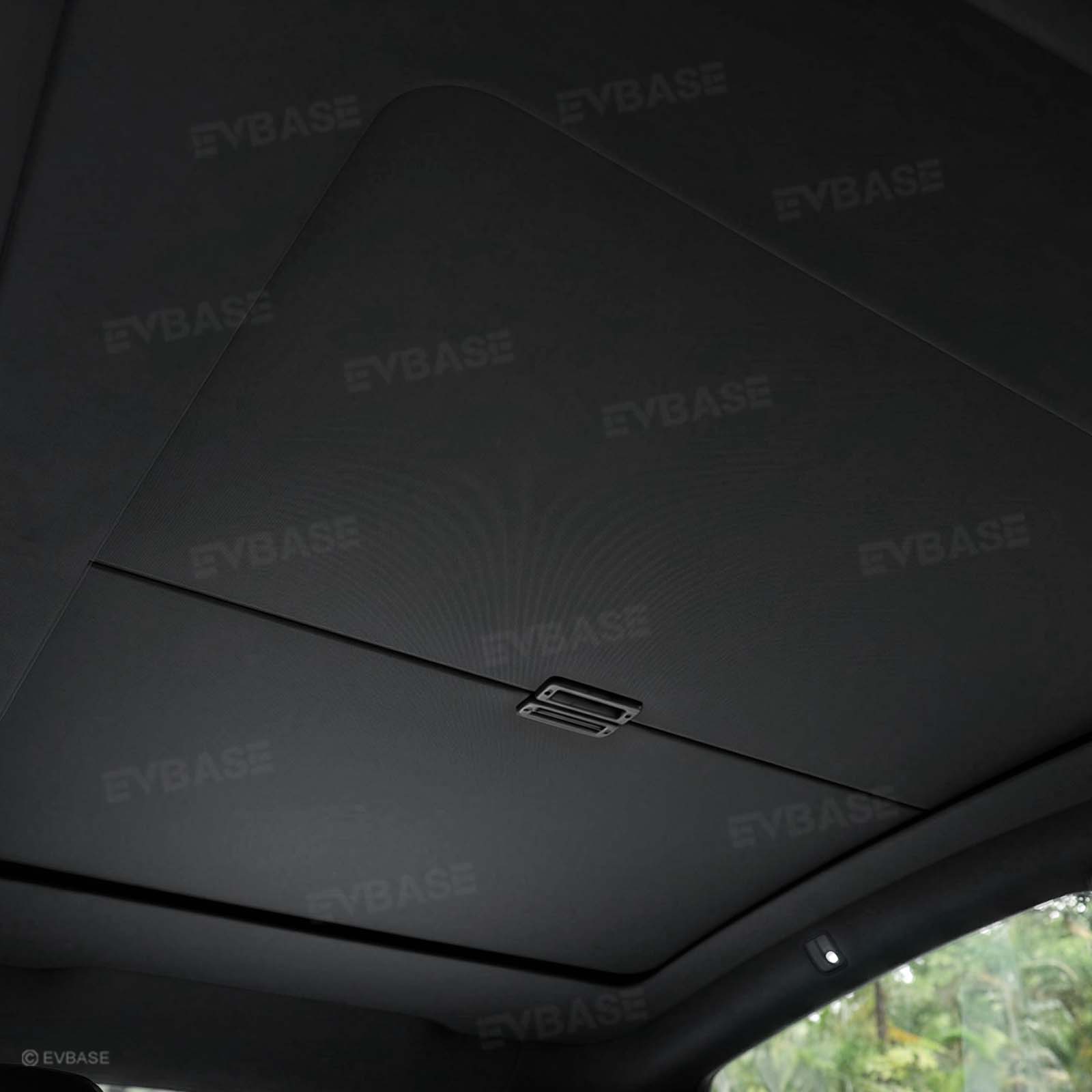 Model Y L Retractable Sunshade Glass Roof Sun Shade with Roll Fabric Style Heat Insulation & UV Protection